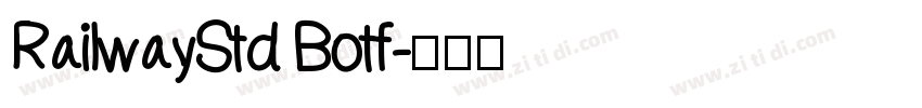 RailwayStd Botf字体转换